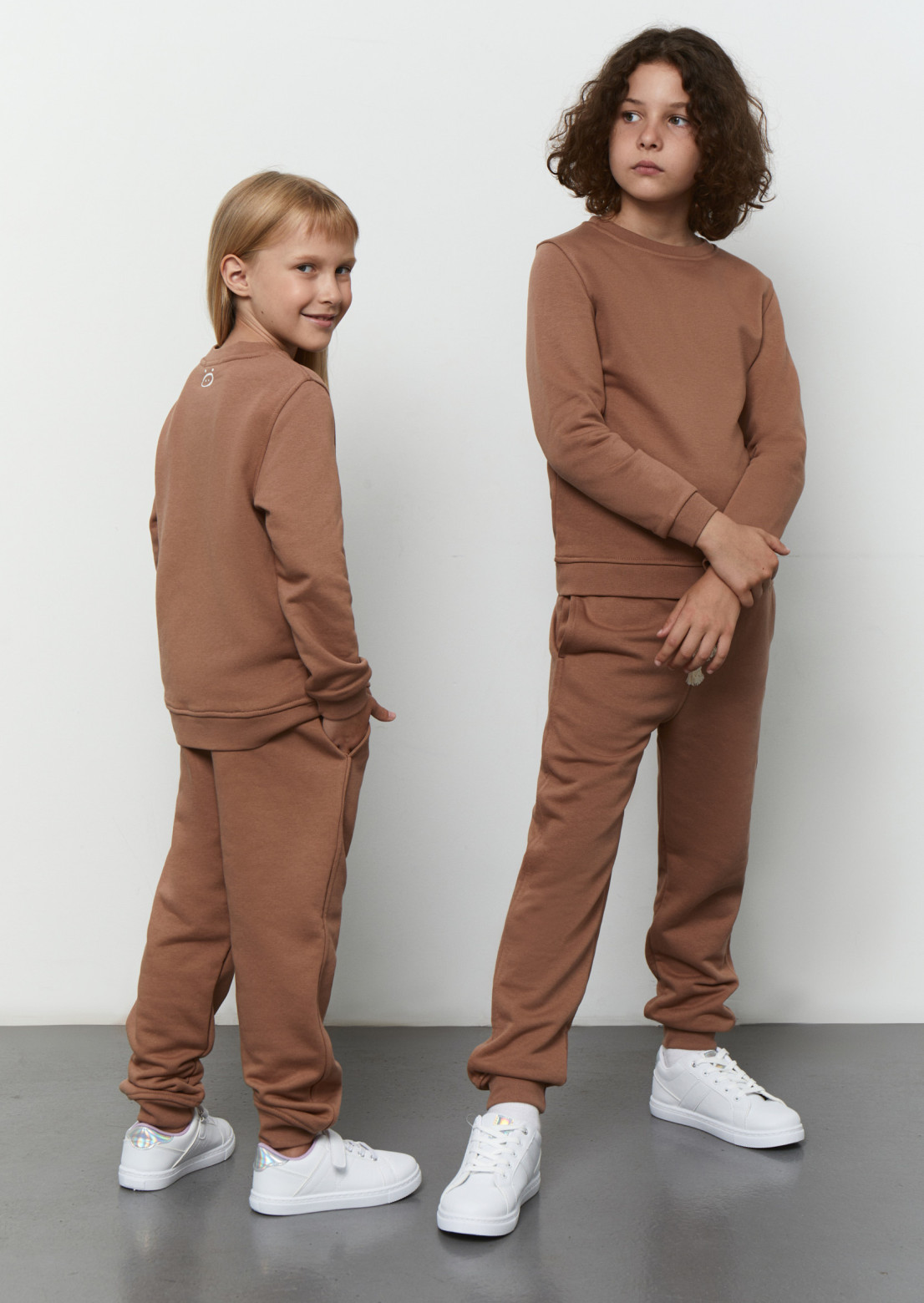 Kids three-thread trousers bear